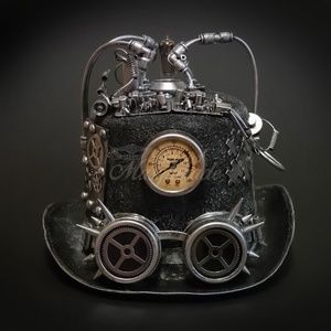 Steampunk Top Hat Costume Goggles Mad Scientist